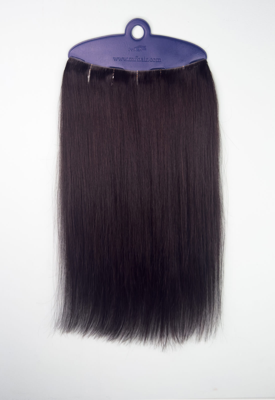 Gold QuickLip Hair Extensions – G18F | Color 1B# Dark Brown