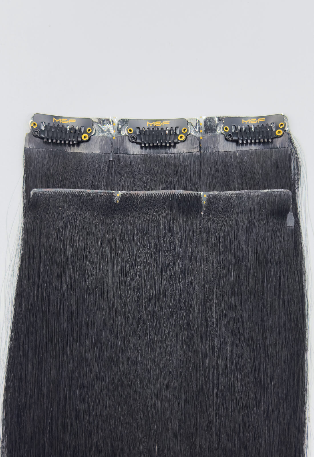 Gold QuickLip Hair Extensions – G18C | Color 1# Black