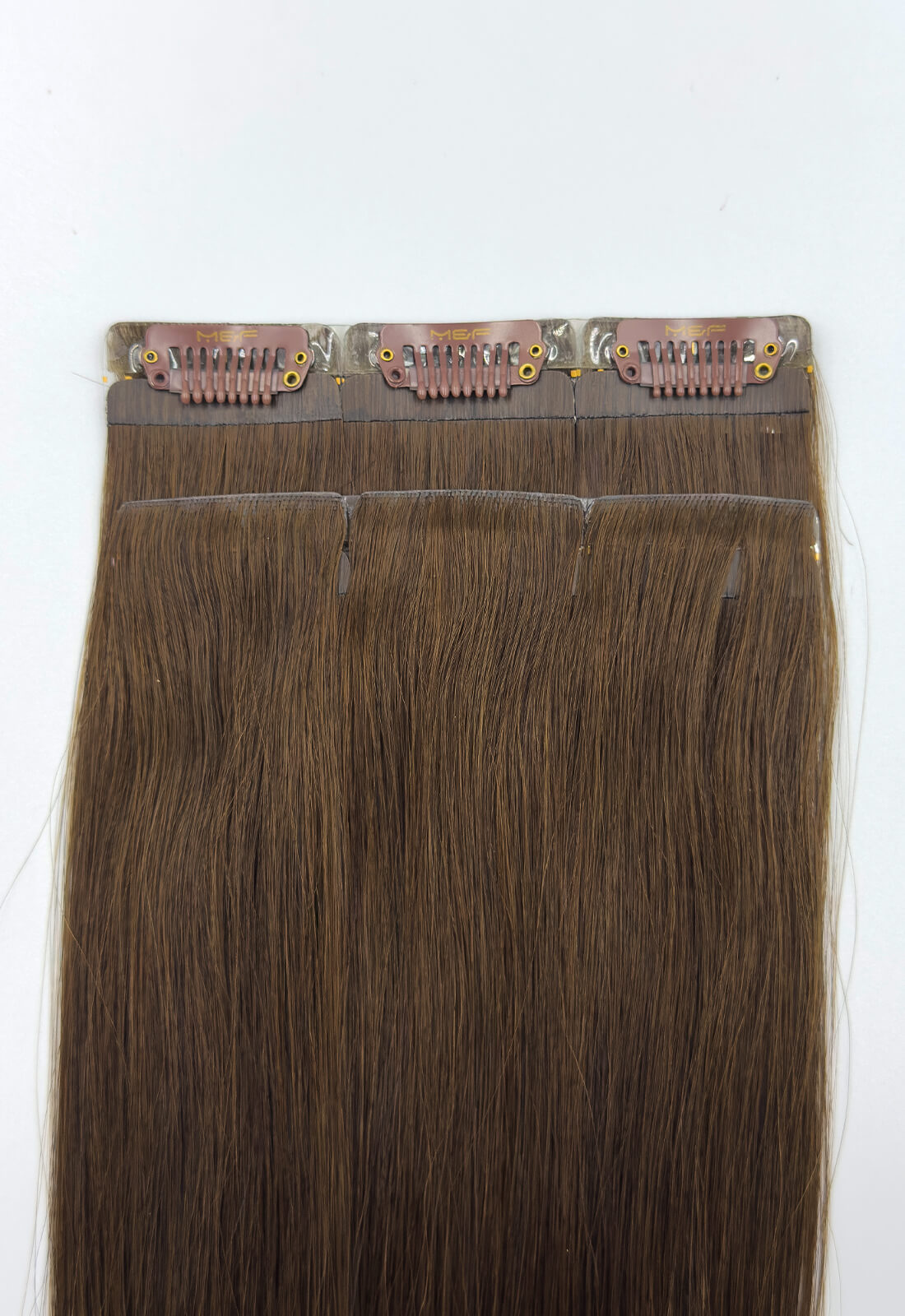 Gold QuickLip Hair Extensions – G18C | Color 2# Brown