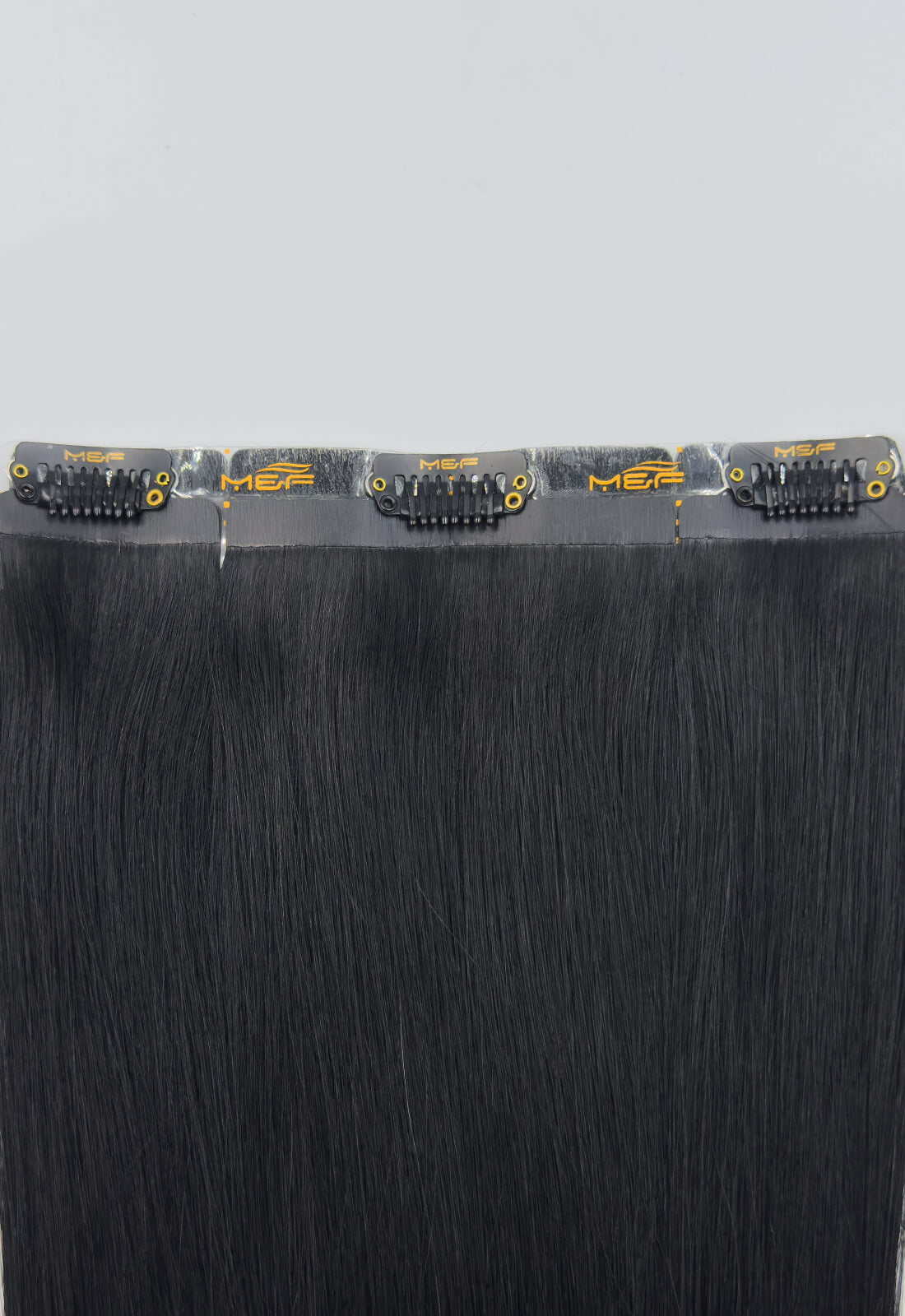 Gold QuickLip Hair Extensions – G18D | Color 1# Black