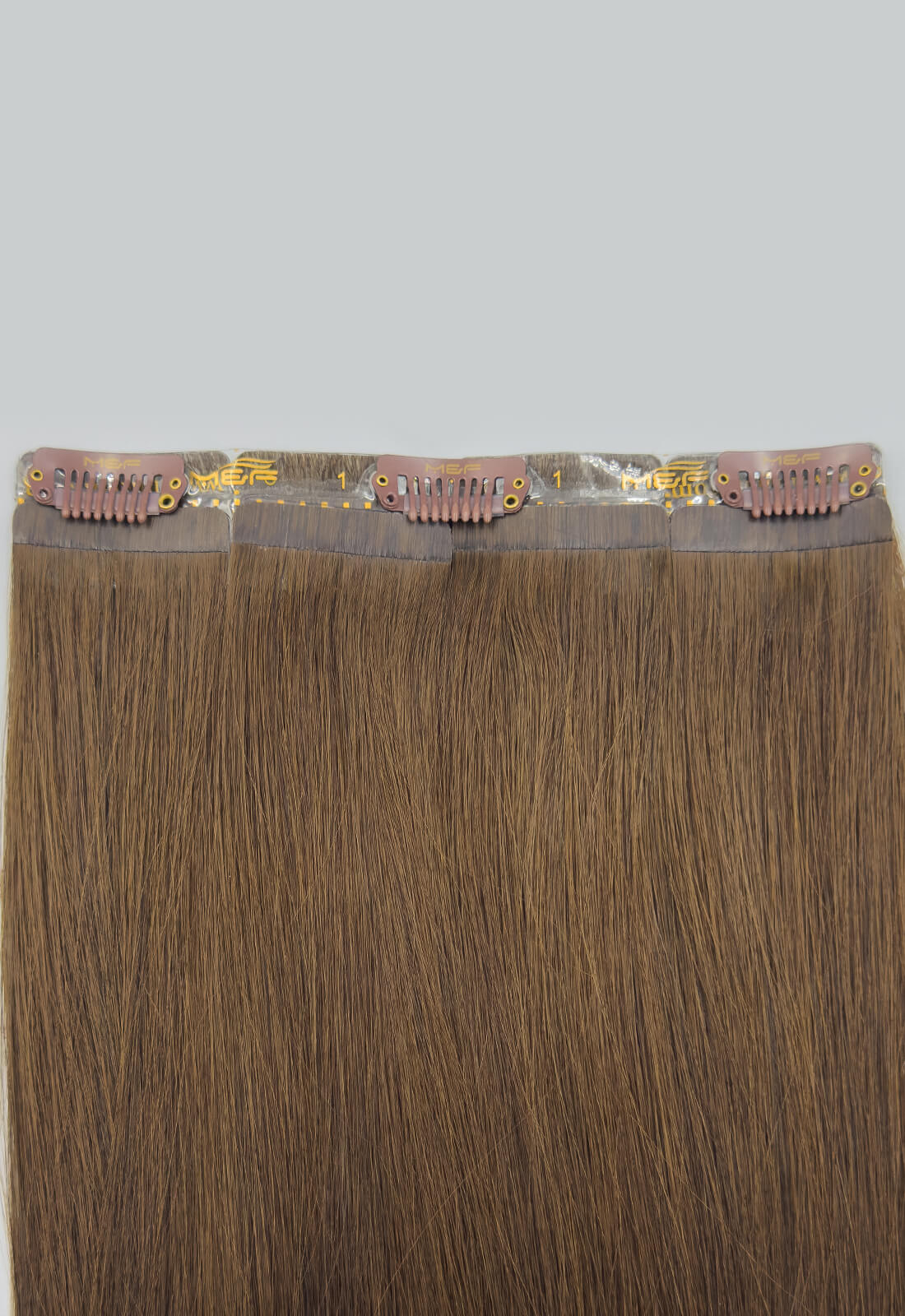 Gold QuickLip Hair Extensions – G18D | Color 2# Brown