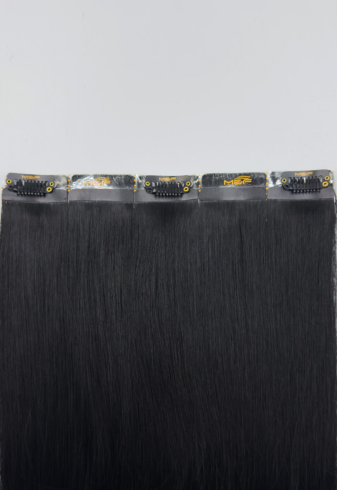 Gold QuickLip Hair Extensions – G18E | Color 1# Black