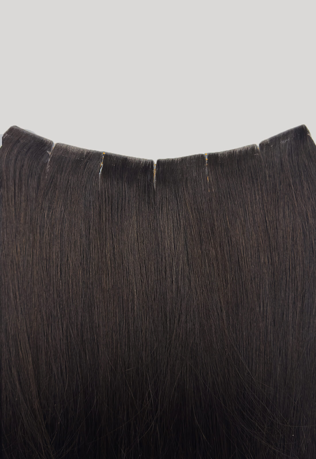 Gold QuickLip Hair Extensions – G18F | Color 1B# Dark Brown