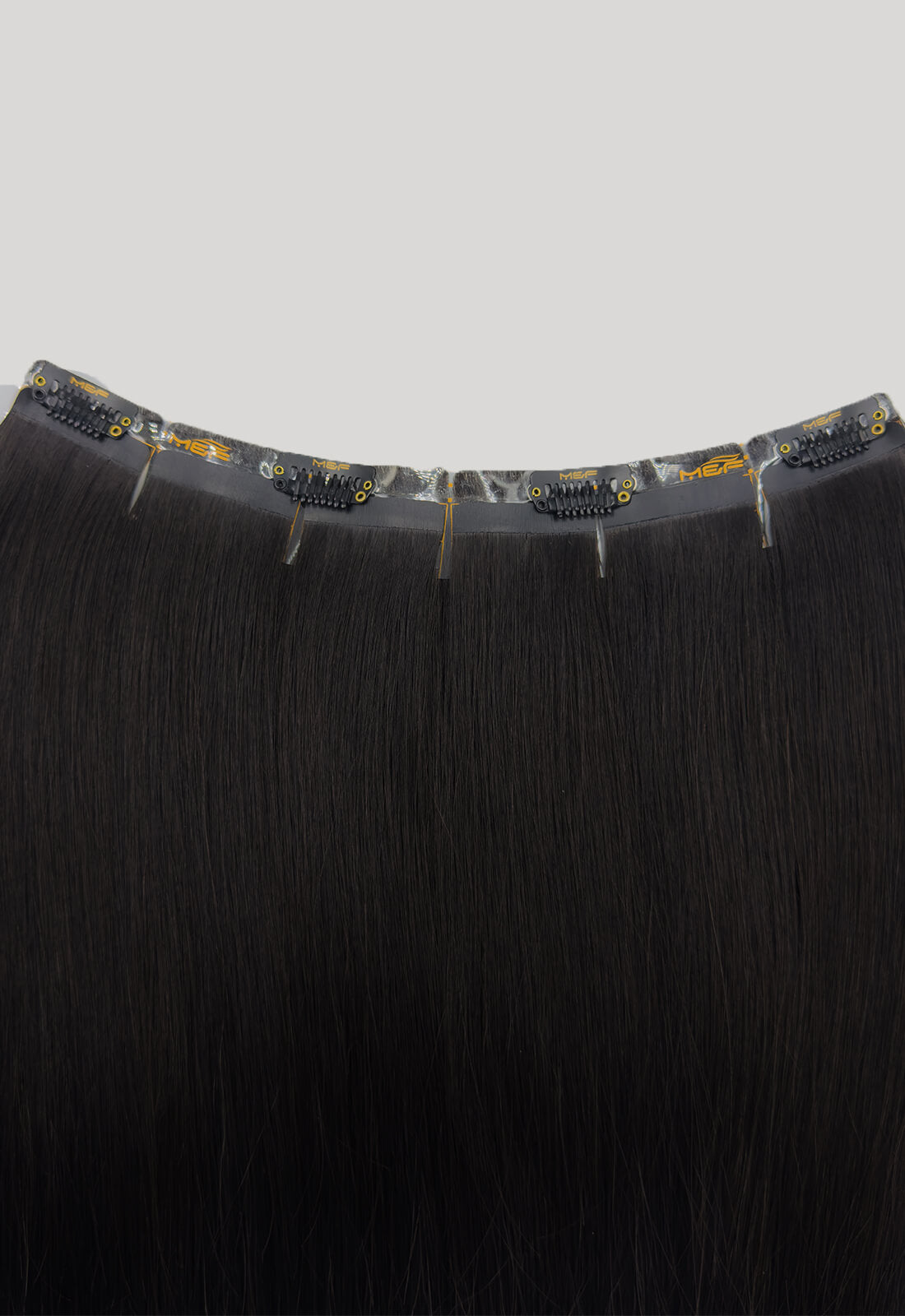 Gold QuickLip Hair Extensions – G18F | Color 1# Black