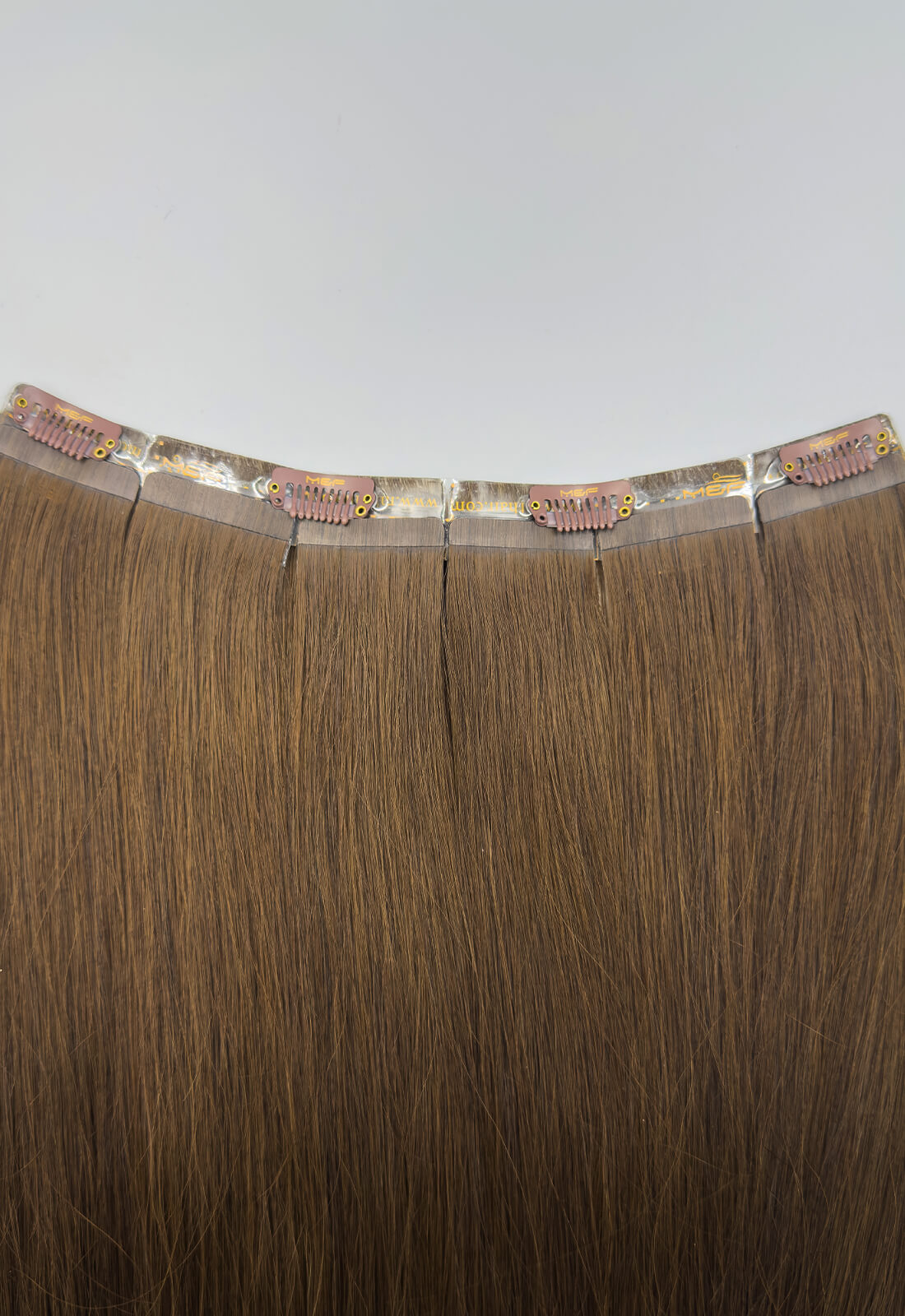 Gold QuickLip Hair Extensions – G18F | Color 2# Brown