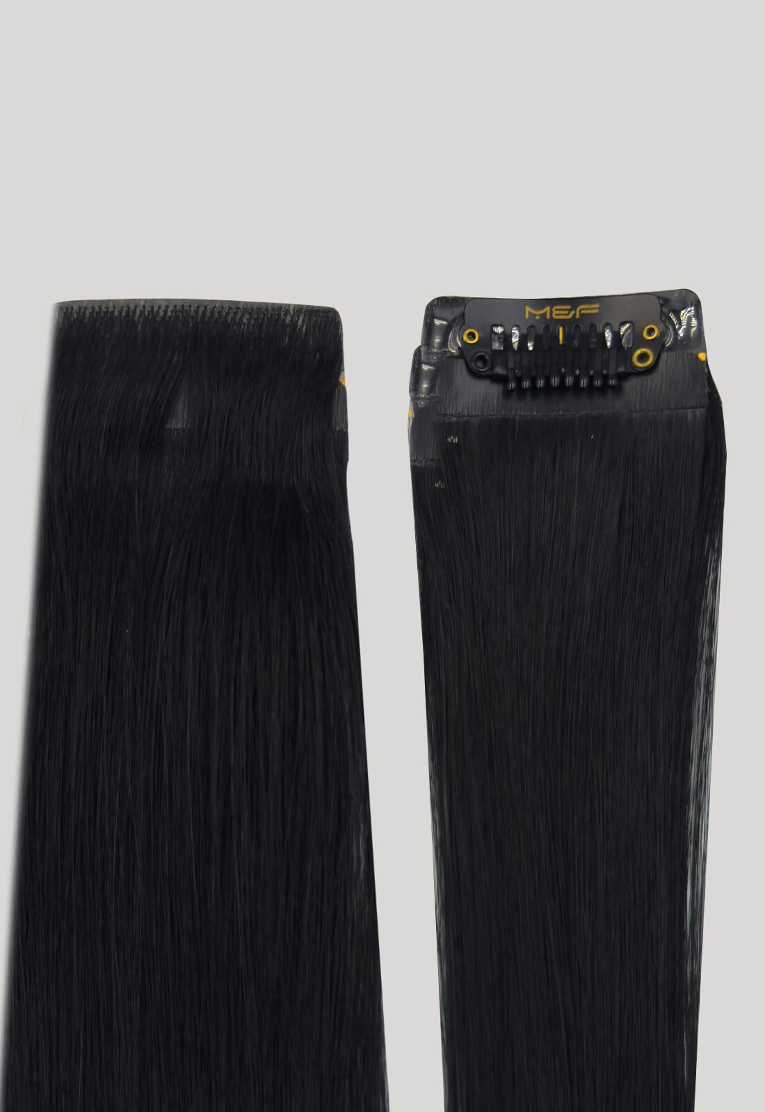 Gold QuickLip Hair Extensions – G18A | Color 1# Black