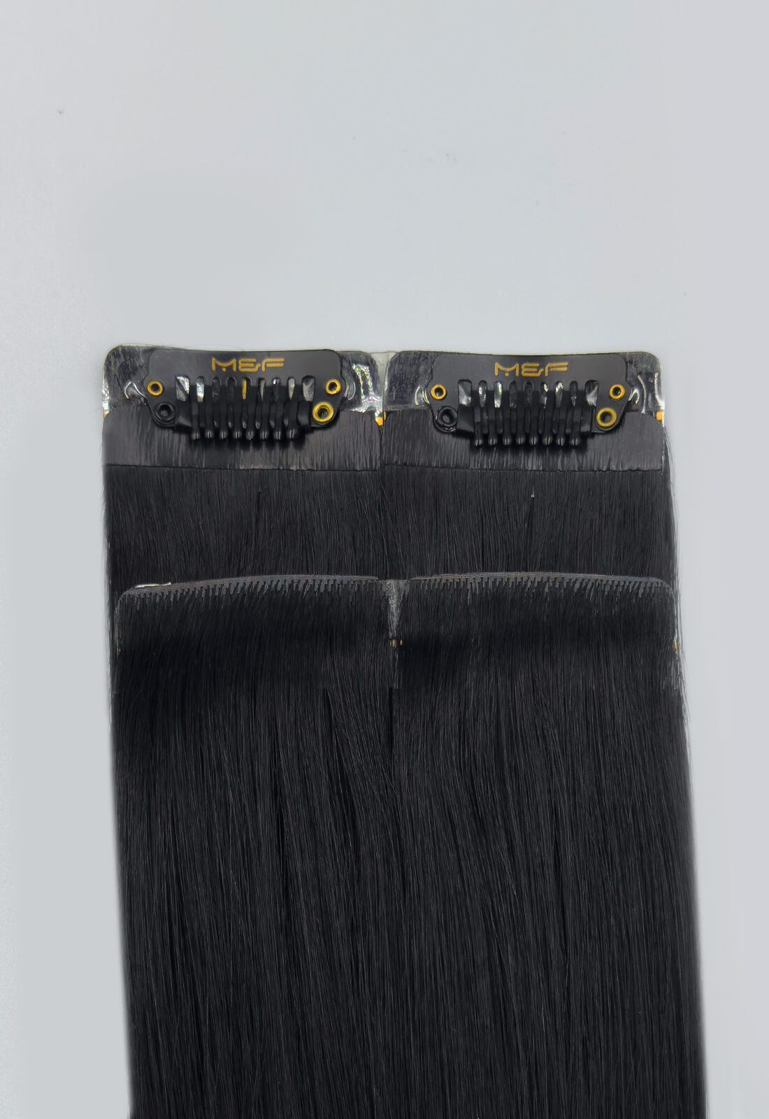 Gold QuickLip Hair Extensions – G18B | Color 1# Black