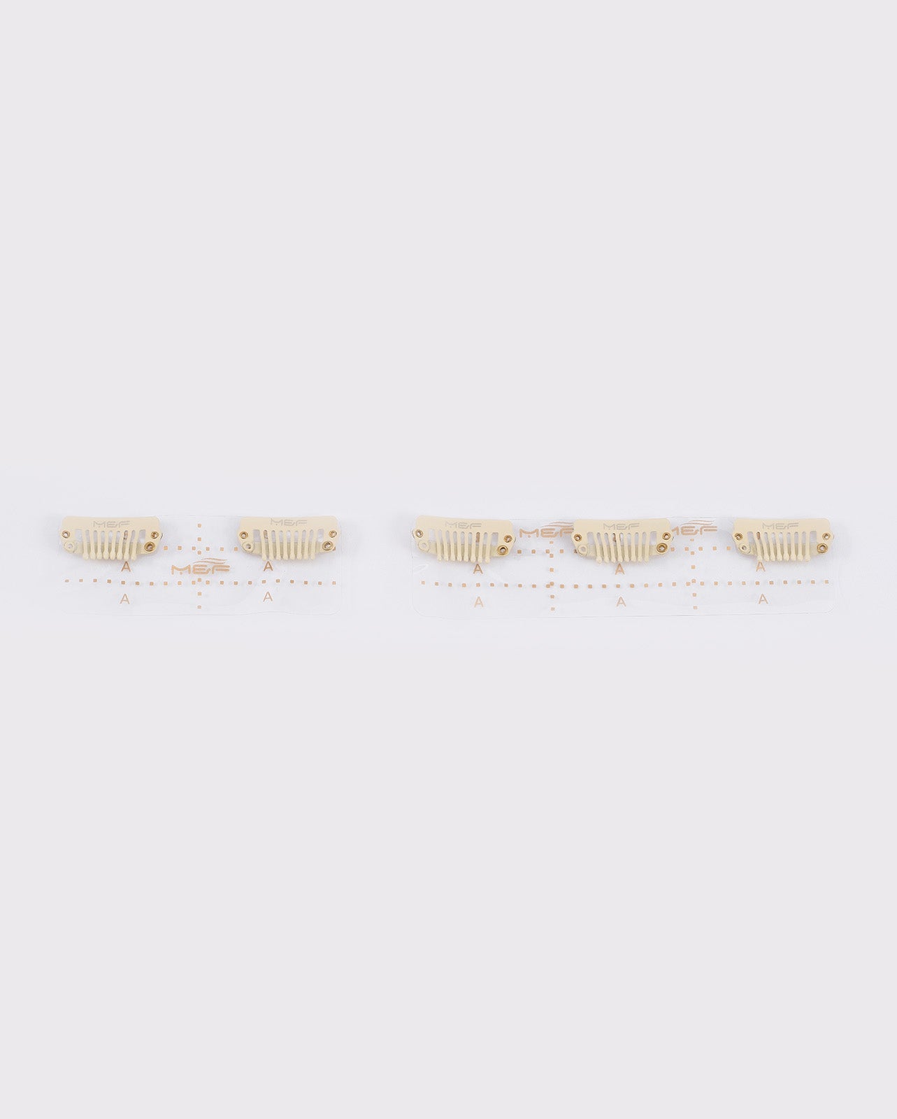 Clip Base 12/8 cm White - M and F Hair Trading, L.L.C.