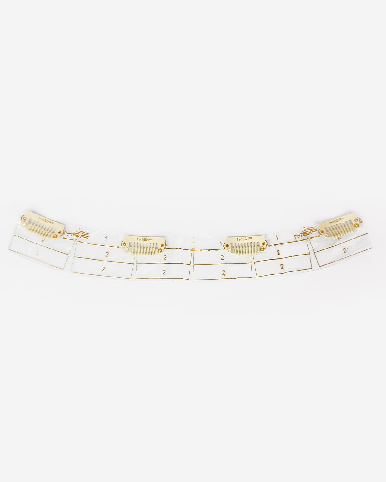 Clip Base 24 cm White - M and F Hair Trading, L.L.C.