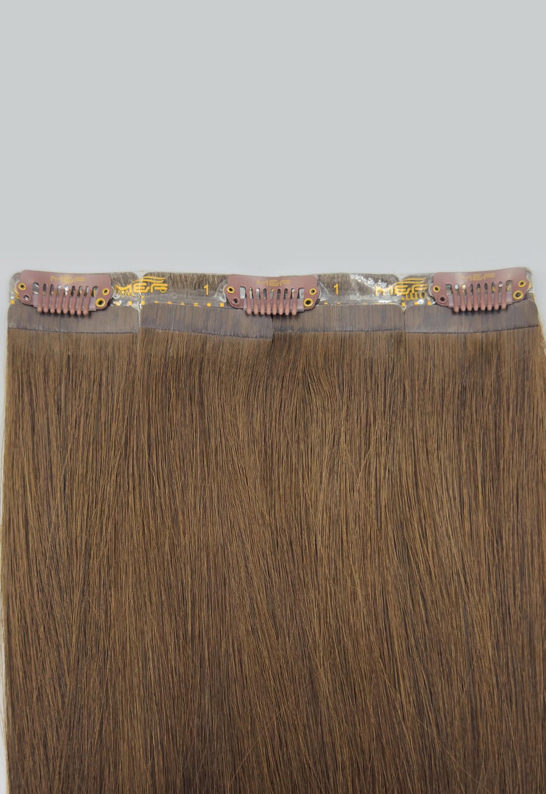 Gold QuickLip Hair Extensions – G18D | Color 2# Brown
