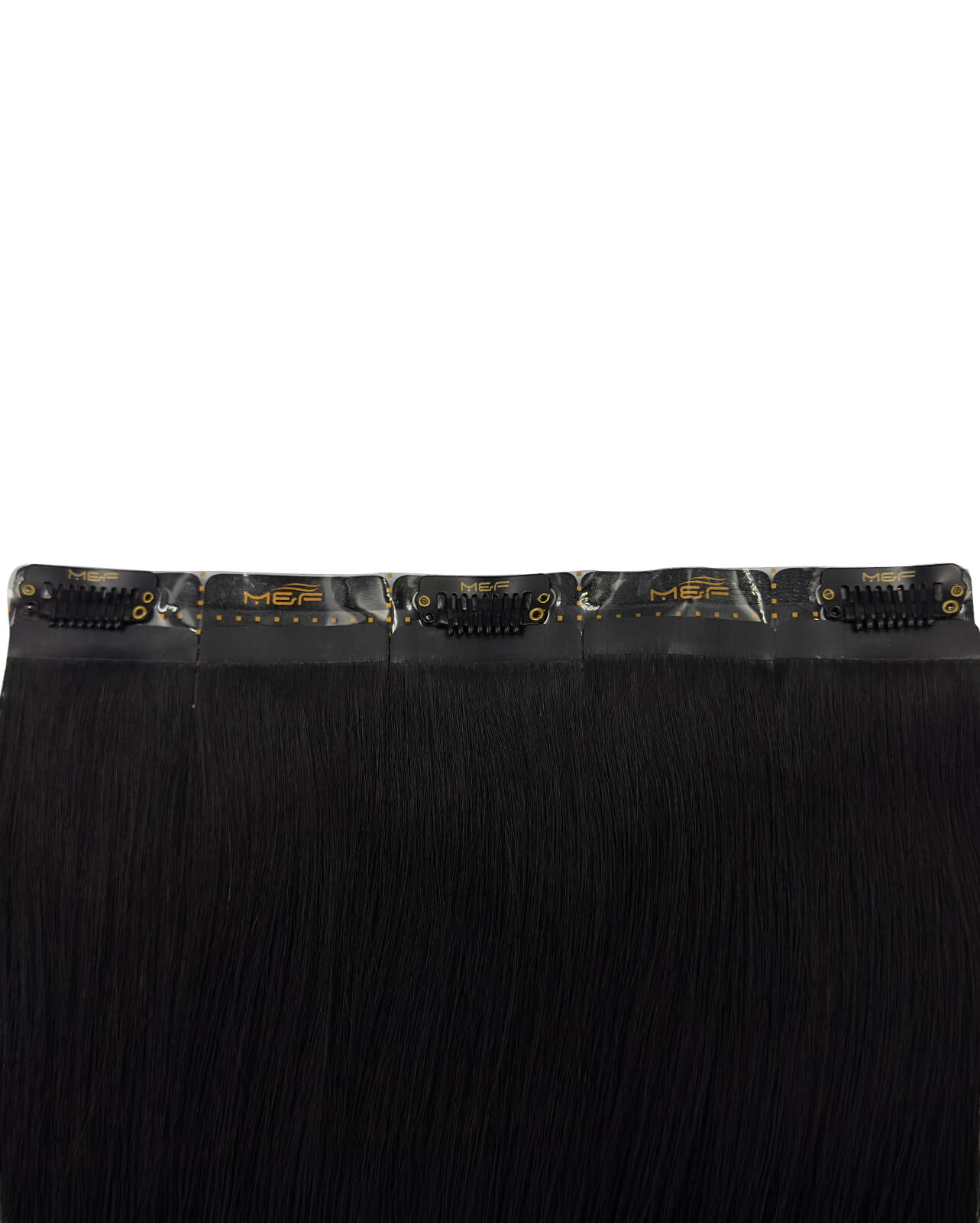 Hair Extensions – S18 Big Bundle (Sizes D + E + F), Color 1# Black | 18-Inch Clip-In Extensions