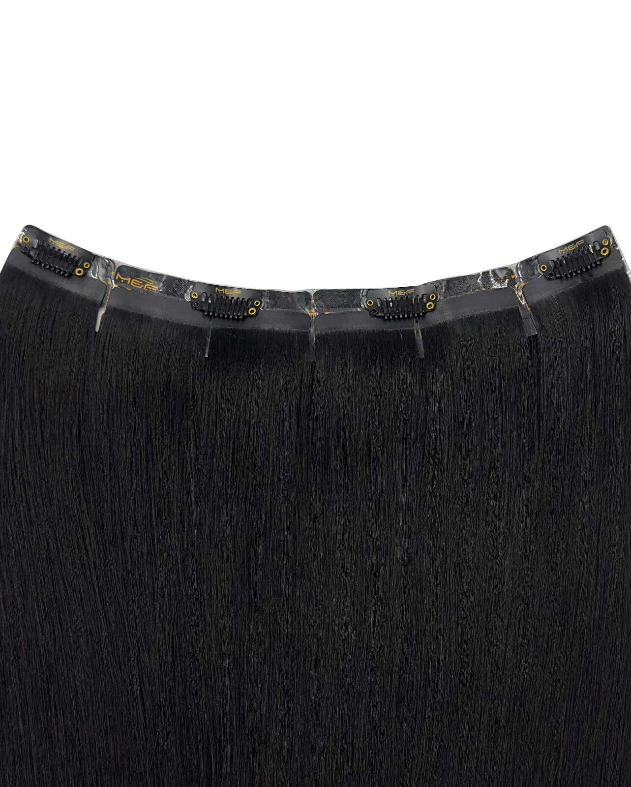 Hair Extensions – S18 Big Bundle (Sizes D + E + F), Color 1# Black | 18-Inch Clip-In Extensions