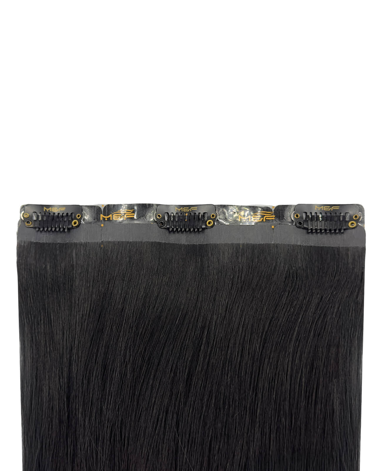 Hair Extensions – S18 Big Bundle (Sizes D + E + F), Color 1# Black | 18-Inch Clip-In Extensions