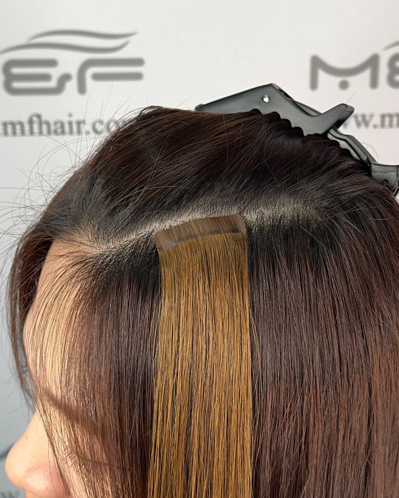 Hair Extensions – S18 Small Bundle (Sizes A + B + C), Color 4# Light Brown | 18-Inch Clip-In Extensions