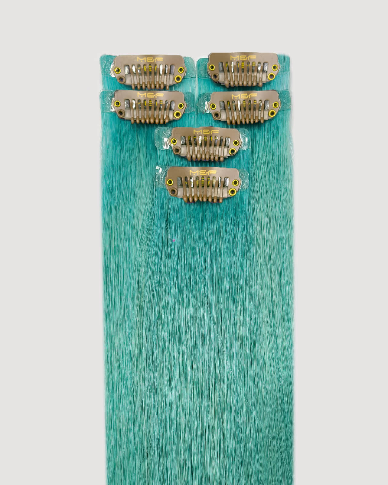 Rainbow Color Highlight Extensions – MQ14 Aqua Green | Clip-In