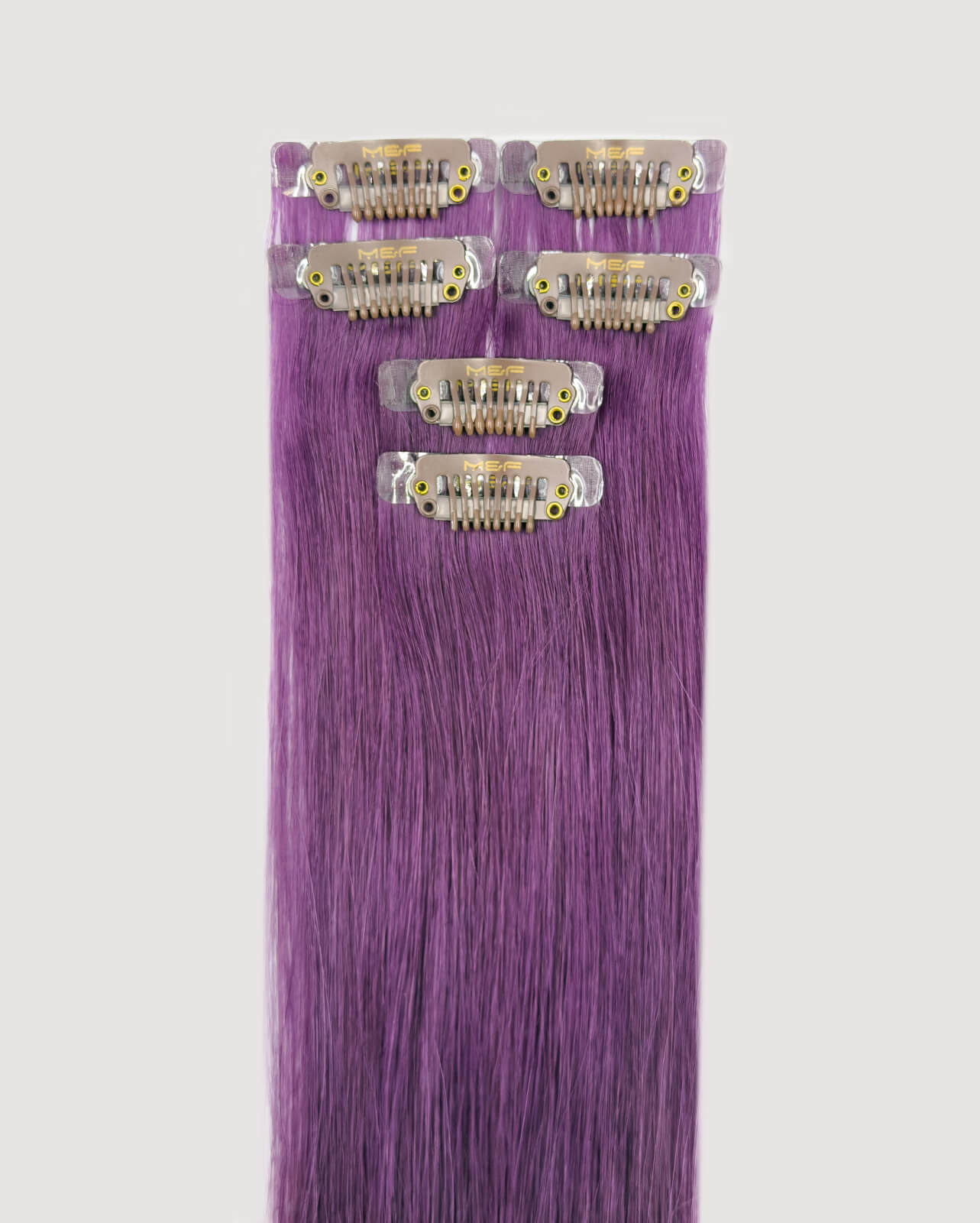 Rainbow Color Highlight Extensions – MQ14 Dusty Plum | Clip-In