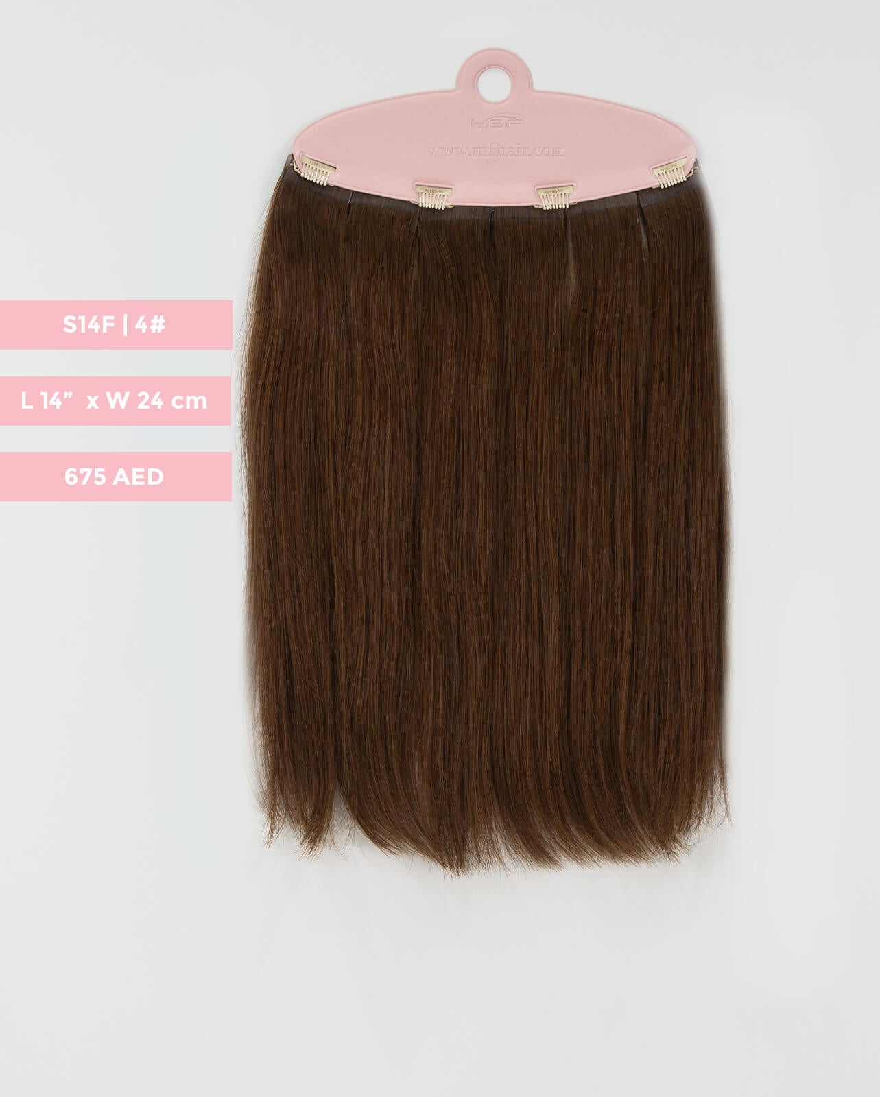 Short Hair Extension – S14F | 24cm Width Clip-In Piece