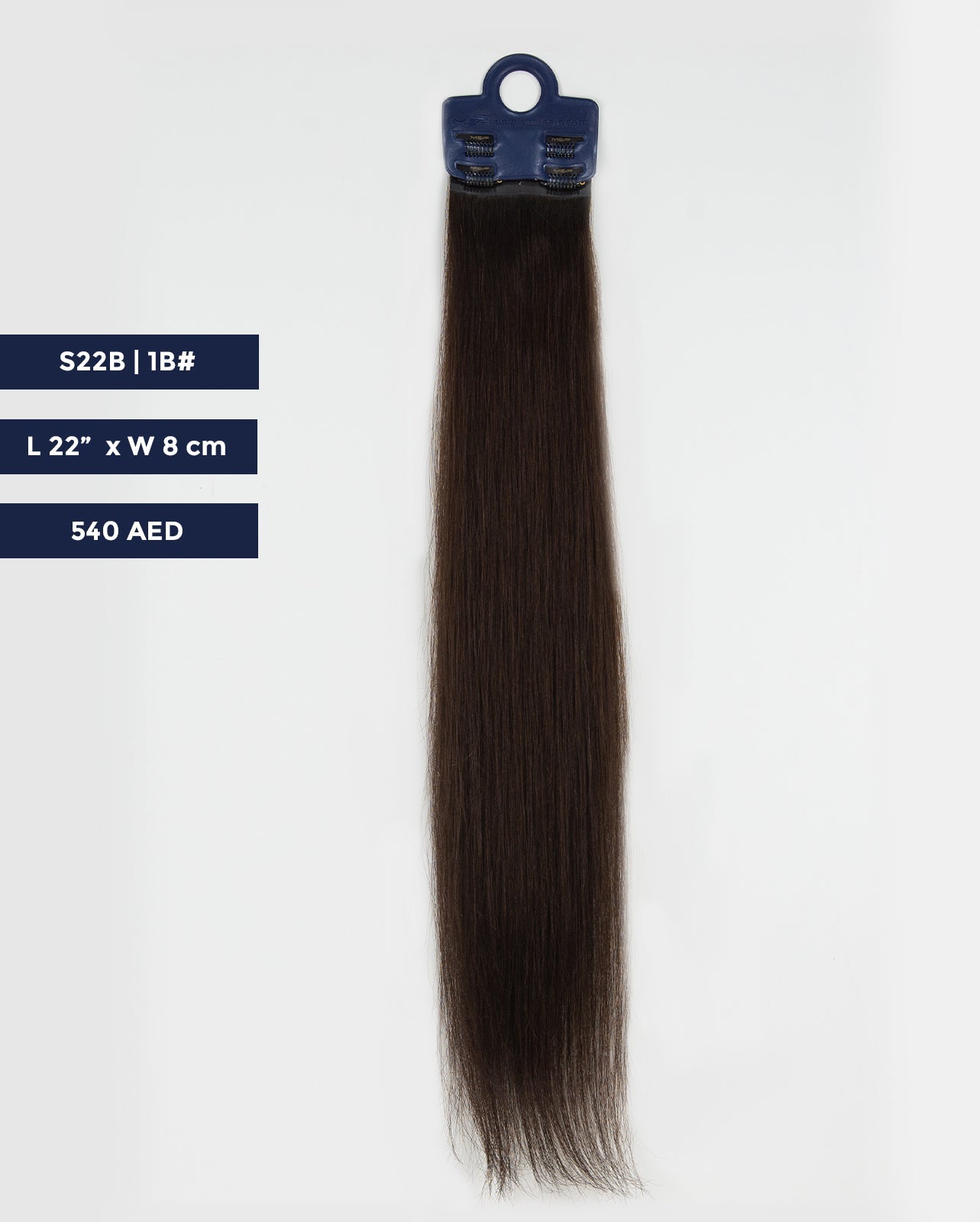 Long Hair Extension – S22B | 8cm Width Clip-In Piece