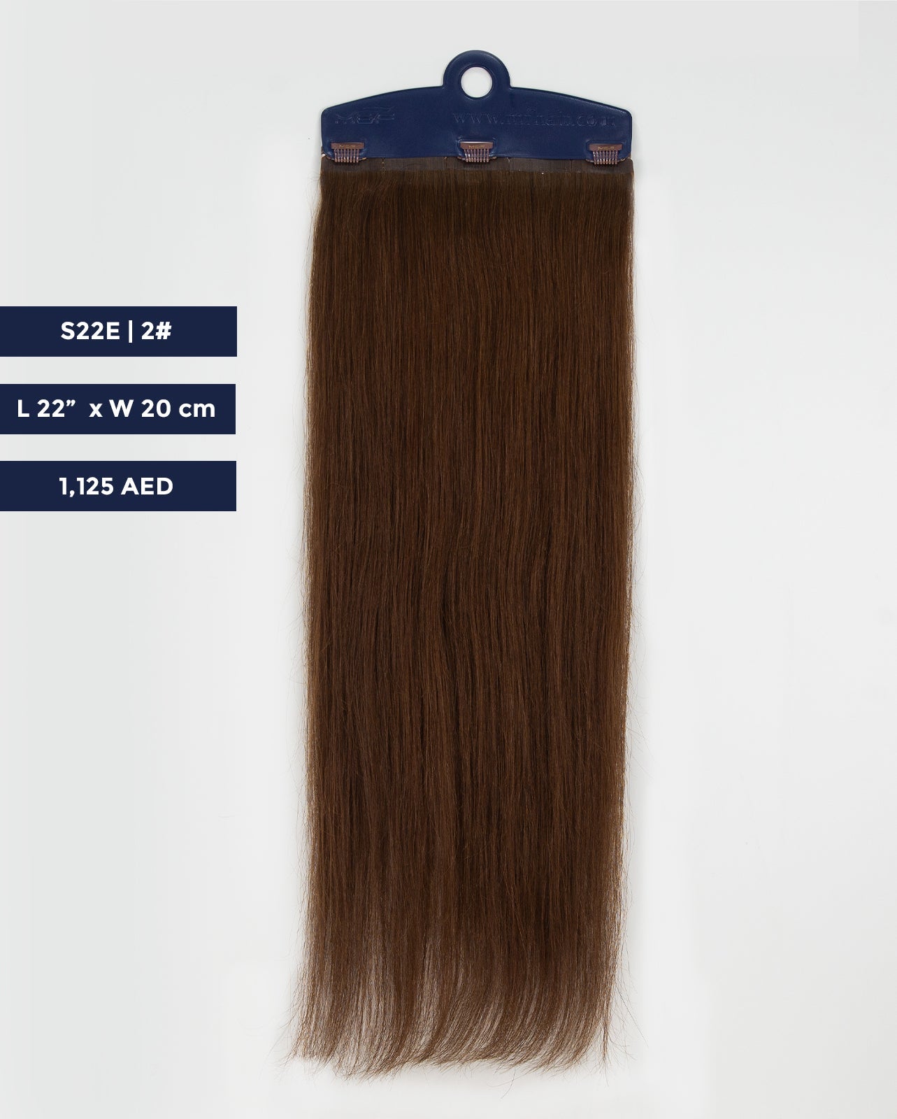 Long Hair Extension – S22E | 20cm Width Clip-In Piece