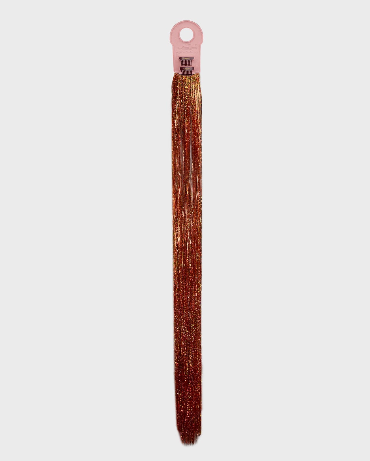 Tinsel Hair Extensions – T018 Sunset Orange