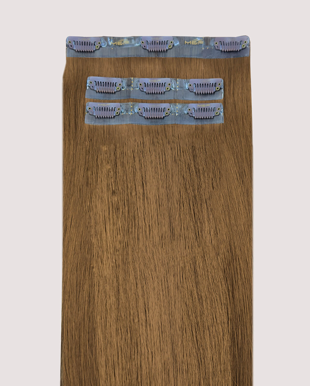 14" Clip - In Human Hair Extensions (Medium Bundle C + D), Color 4 Light Brown | Hair Extensions Dubai - M and F Hair Trading, L.L.C.