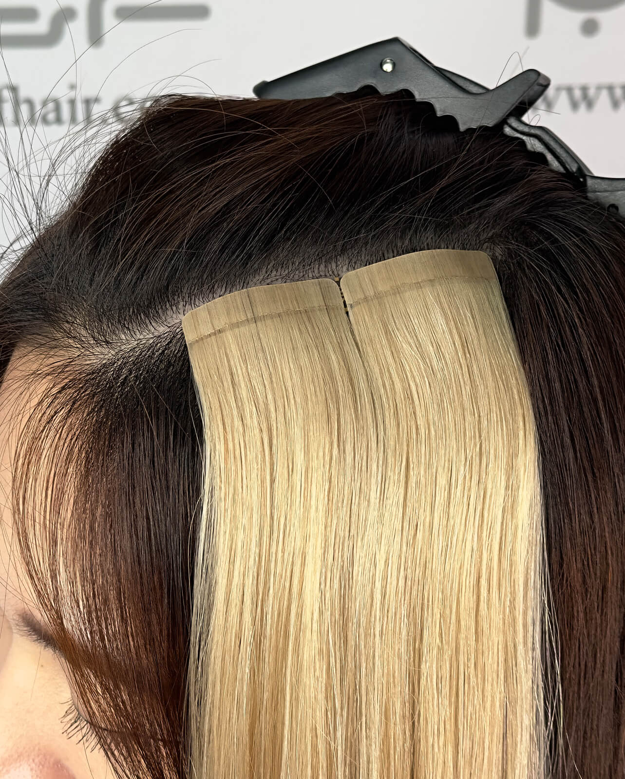Quicklip Hair Extension Side Thickener | Light Ash Blonde 8cm - M and F Hair Trading, L.L.C.