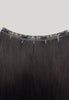 Gold QuickLip Hair Extensions – G18F | Color 1B# Dark Brown