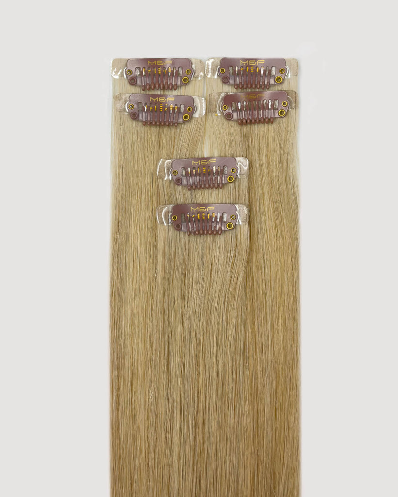 وصلات هايلايت باللون الرمادي الرمادي الرمادي - MQ18 حزمة اللون 9 | مشبك - في وجاهز هالو - M and F Hair Trading, L.L.C.