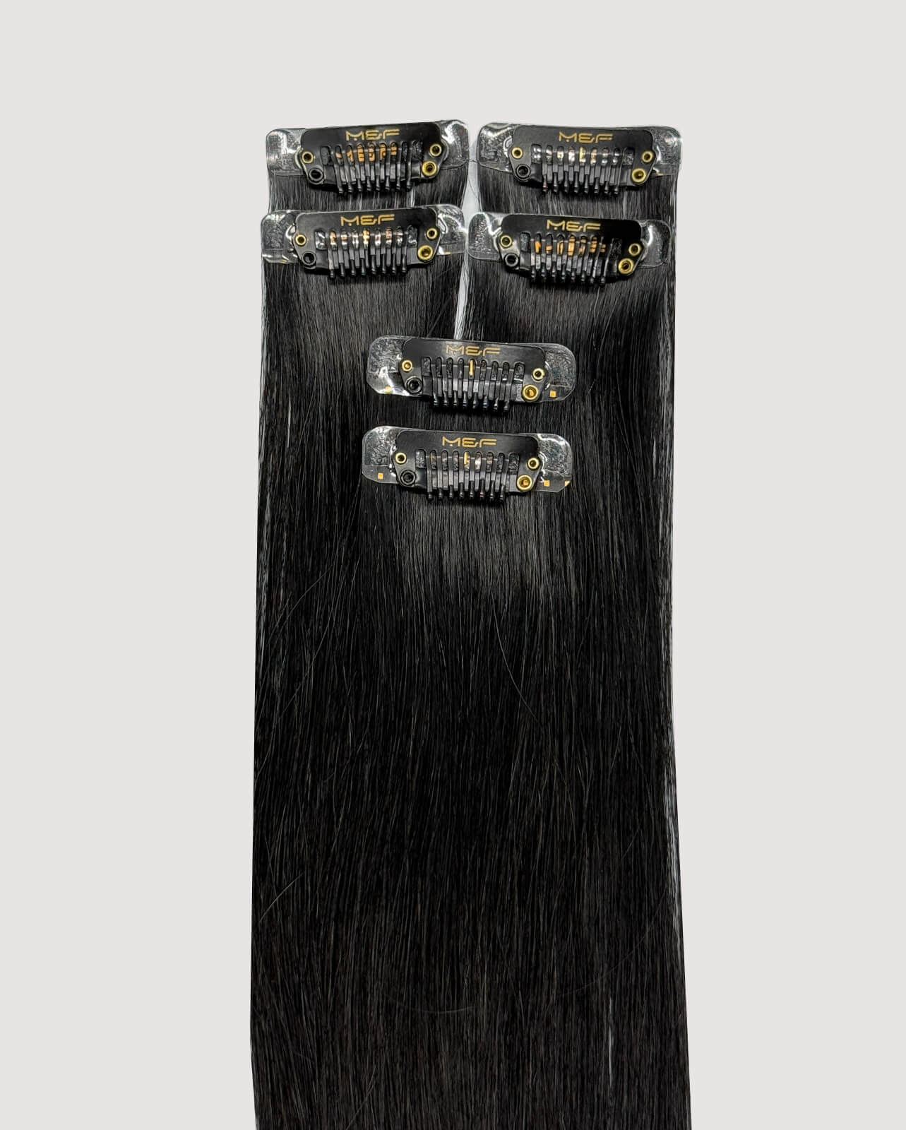 Black Highlight Extensions – MQ18 Bundle Color 1 | Clip - In & Halo Ready - M and F Hair Trading, L.L.C.