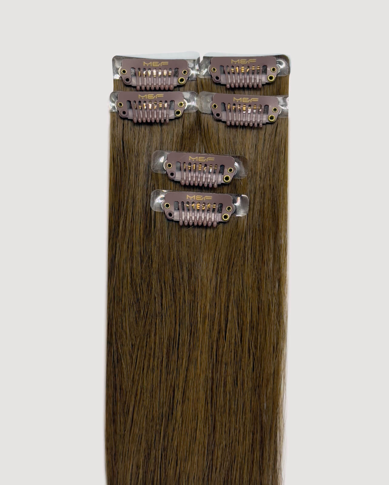 Brown Highlight Extensions – MQ18 Bundle Color 2 | Clip - In & Halo Ready - M and F Hair Trading, L.L.C.