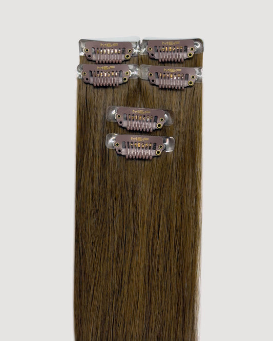 وصلات هايلايت بني اللون - MQ18 حزمة اللون 2 | مشبك - في وجاهز هالو - M and F Hair Trading, L.L.C.