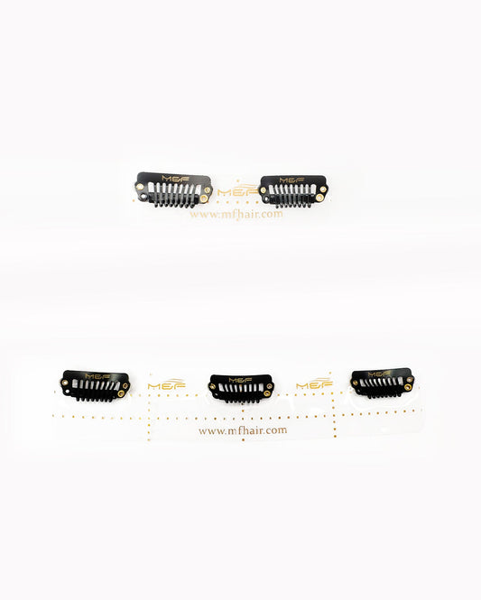Clip Base 12/8 cm Black - M and F Hair Trading, L.L.C.