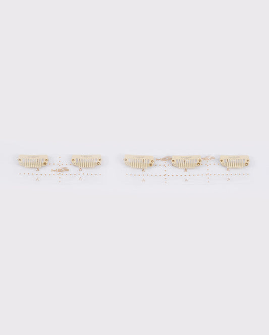 Clip Base 12/8 cm White - M and F Hair Trading, L.L.C.