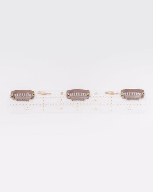 Clip Base 16 cm Brown - M and F Hair Trading, L.L.C.