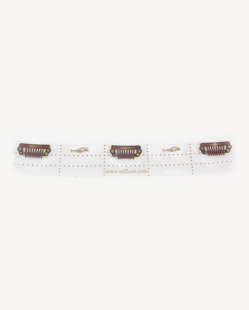 Clip Base 20 cm Brown - M and F Hair Trading, L.L.C.