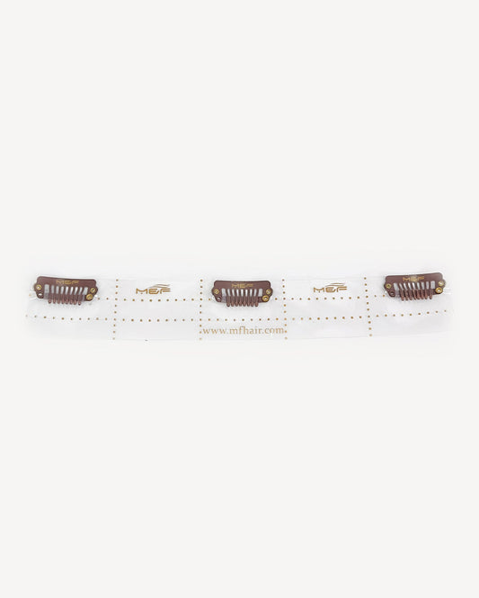Clip Base 20 cm Brown - M and F Hair Trading, L.L.C.