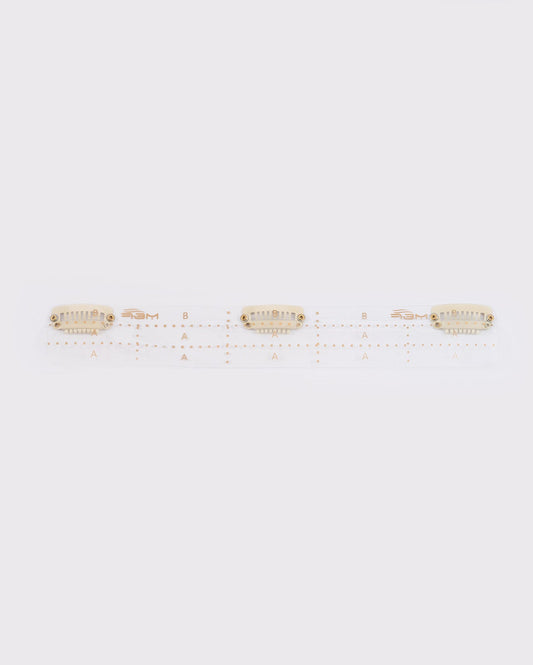 Clip Base 20 cm White - M and F Hair Trading, L.L.C.