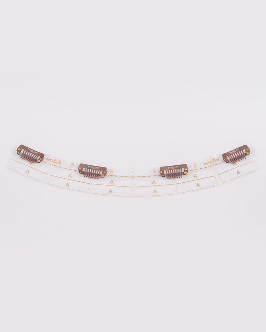 Clip Base 24 cm Brown - M and F Hair Trading, L.L.C.