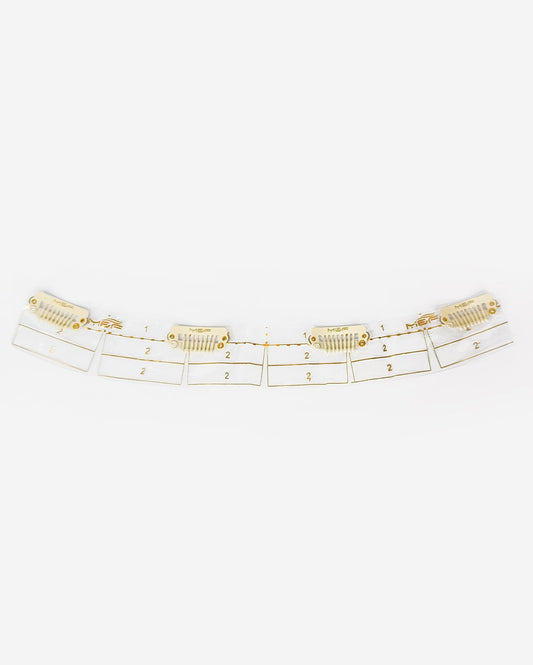 Clip Base 24 cm White - M and F Hair Trading, L.L.C.