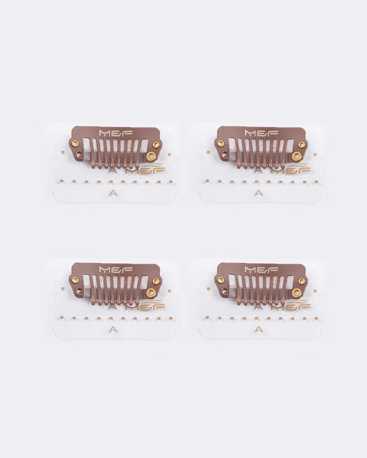 Clip Base 4 cm Brown - M and F Hair Trading, L.L.C.
