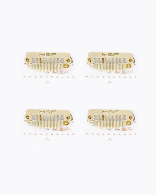 Clip Base 4 cm White - M and F Hair Trading, L.L.C.