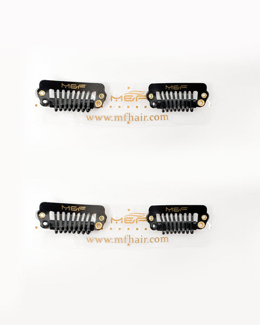Clip Base 8 cm Black - M and F Hair Trading, L.L.C.