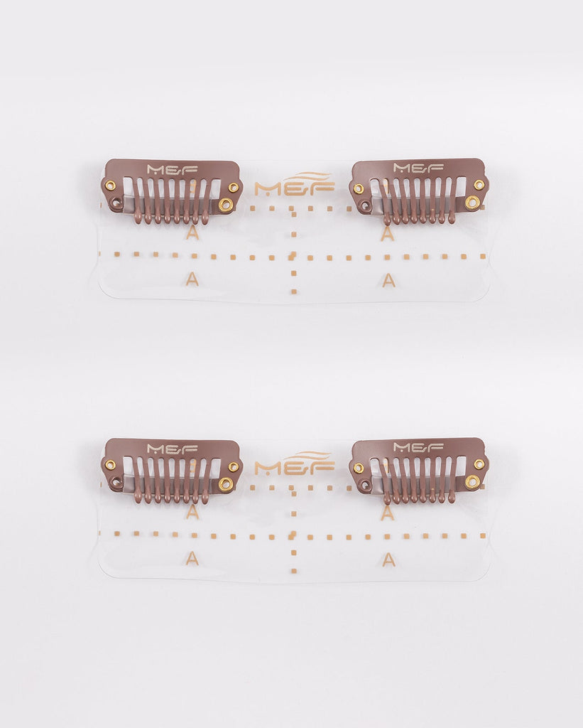 قاعدة كليب 8 سم بني - M and F Hair Trading, L.L.C.