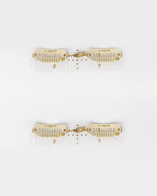 Clip Base 8 cm White - M and F Hair Trading, L.L.C.