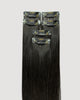 Dark Brown Highlight Extensions – MQ18 Bundle Color 1B | Clip - In & Halo Ready - M and F Hair Trading, L.L.C.