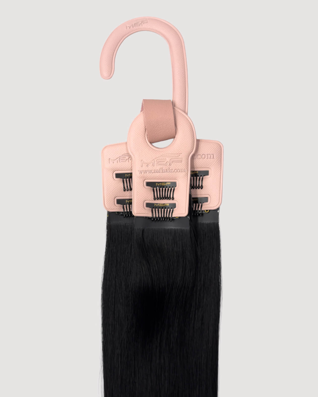 وصلات الشعر اليومية - QQ14 اللون 1# أسود | مشبك في الشعر وجاهز هالو