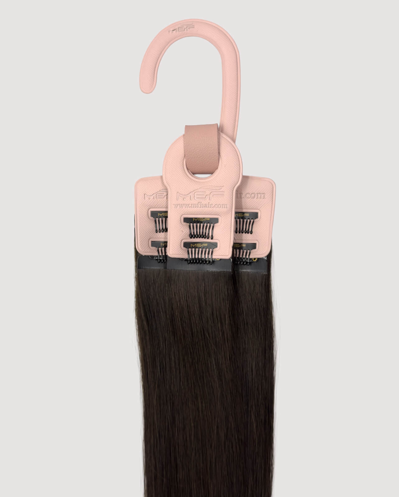 Everyday Hair Extensions - QQ14 Color 1B# Dark Brown | Clip-In & Halo Ready