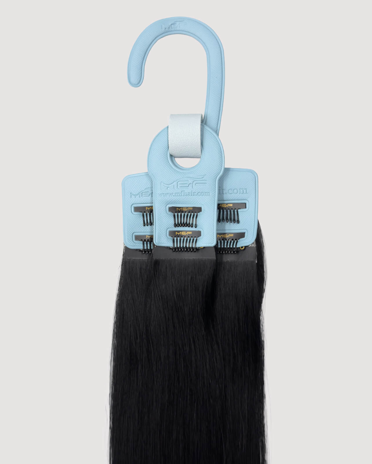 وصلات الشعر اليومية - QQ18 اللون 1# أسود | مشبك في الشعر وجاهز هالو