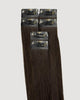 Everyday Hair Extensions - QQ18 Color 1B Dark Brown | Clip - In & Halo Ready - M and F Hair Trading, L.L.C.