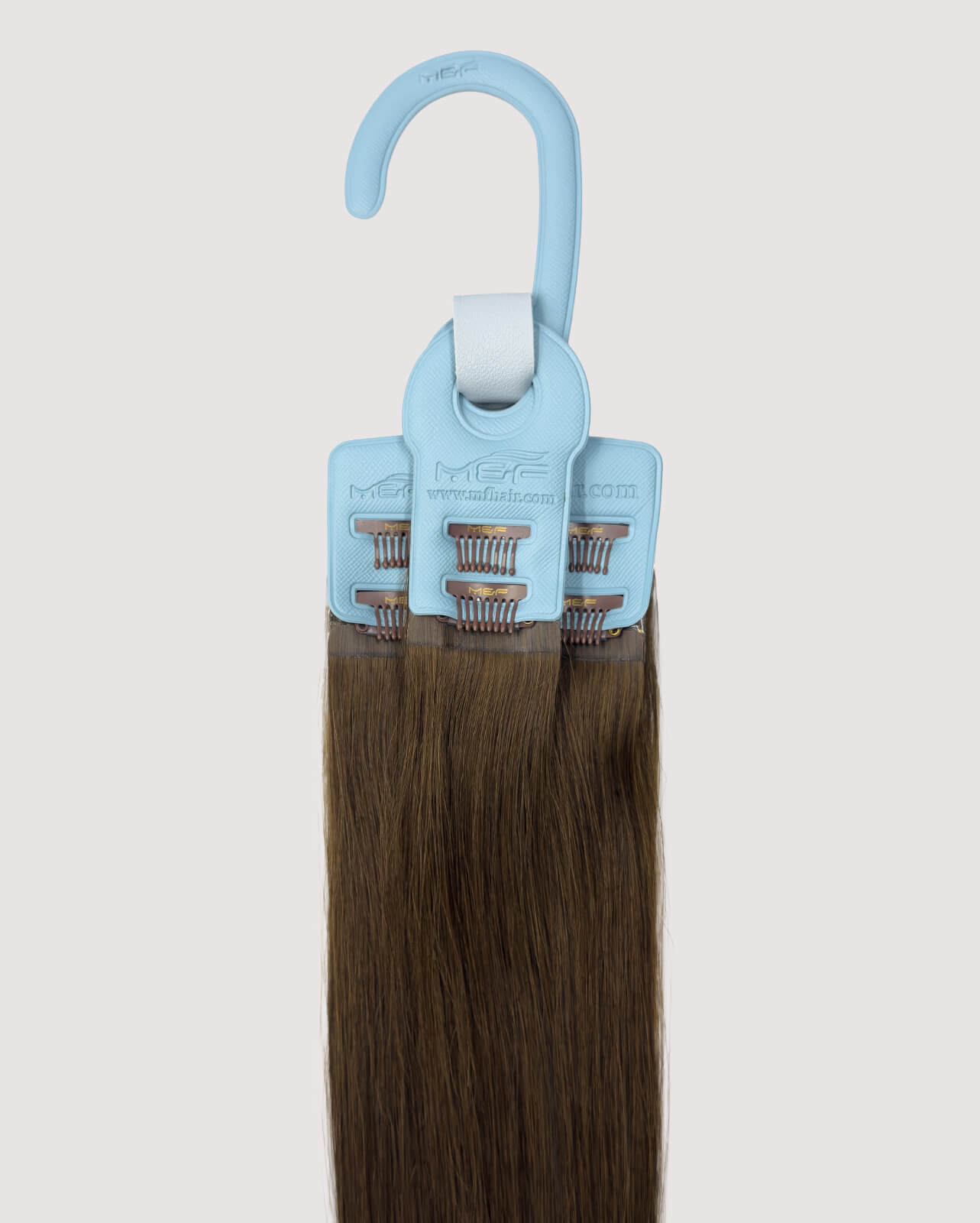 وصلات الشعر اليومية - QQ18 اللون 2# بني | مشبك في الشعر وجاهز هالو